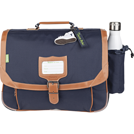 Cartable poche gourde Camille marine Tann’s - 38 cm