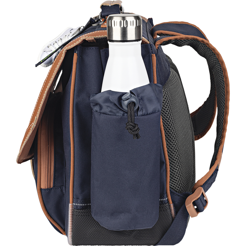 Cartable poche gourde Camille marine Tann’s - 38 cm