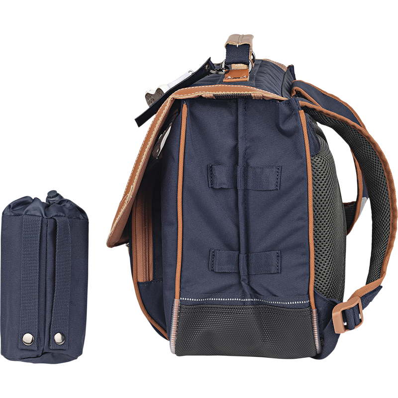 Cartable poche gourde Camille marine Tann’s - 38 cm