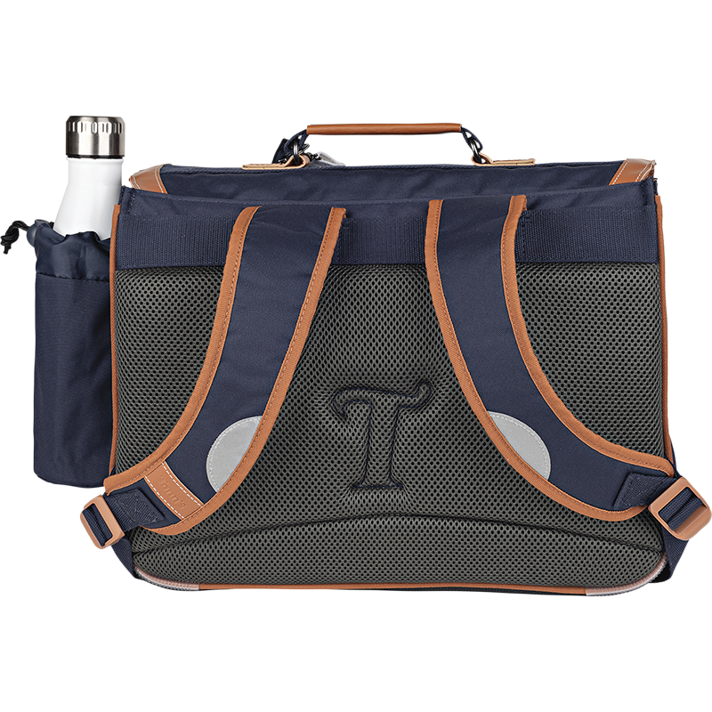 Cartable poche gourde Camille marine Tann’s - 38 cm