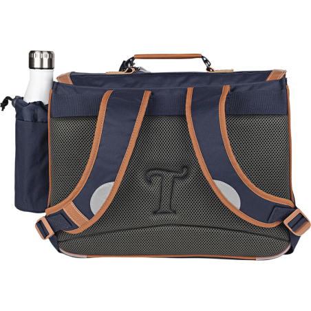 Cartable poche gourde Camille marine Tann’s - 38 cm