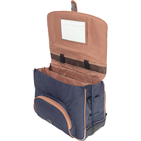 Cartable poche gourde Camille marine Tann’s - 38 cm