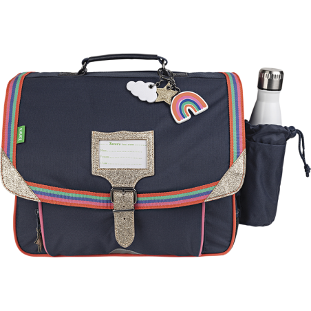 Cartable poche gourde Leïla marine Tann’s - 38 cm