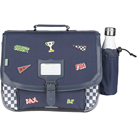 Cartable poche gourde Mathéo bleu Tann’s - 38 cm