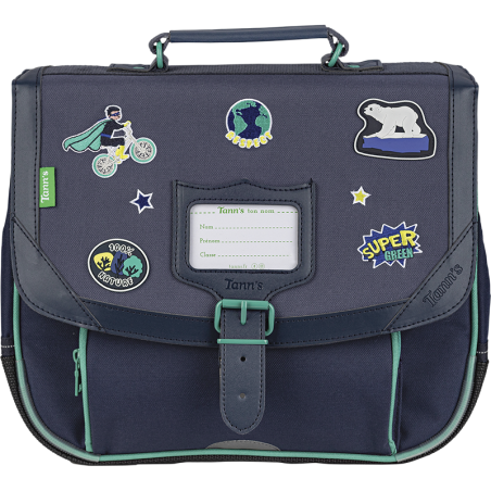 Cartable Anthony bleu Tann’s - 32 cm