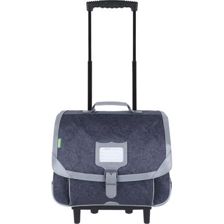 Cartable trolley Owen gris Tann’s - 38 cm