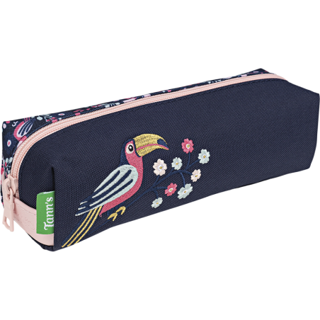 Trousse simple Assya bleue Tann’s - 21,5 cm
