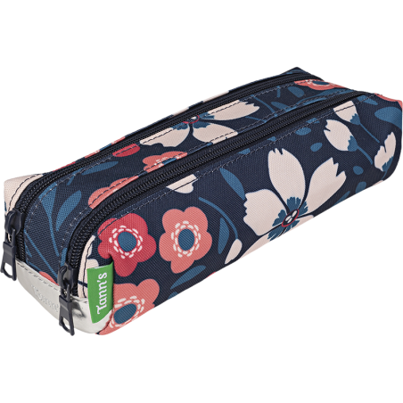 Trousse double Floriane multicolore Tann’s - 21,5 cm