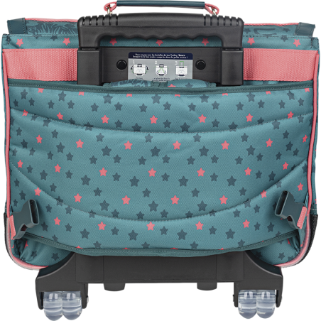 Cartable trolley Salomé vert