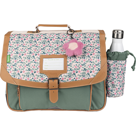 Cartable poche gourde Iris vert Tann’s - 38 cm