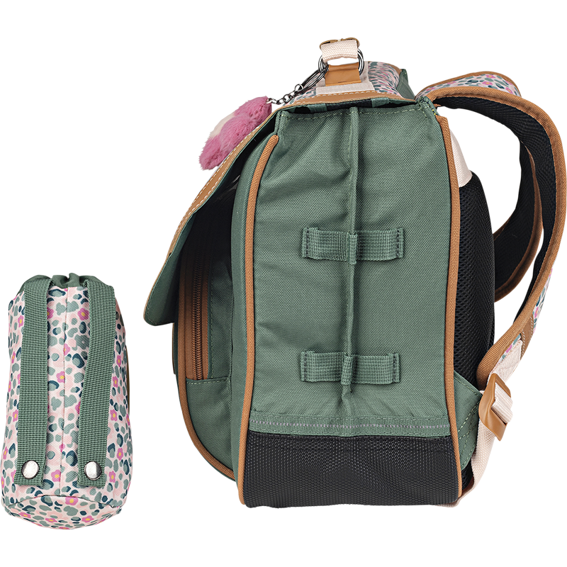 Cartable poche gourde Iris vert Tann’s - 38 cm