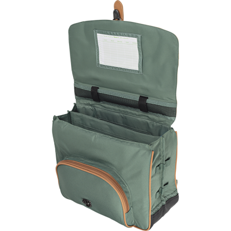 Cartable poche gourde Iris vert Tann’s - 38 cm