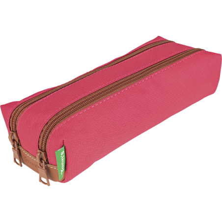 Trousse double Louise fuchsia Tann’s - 21,5 cm
