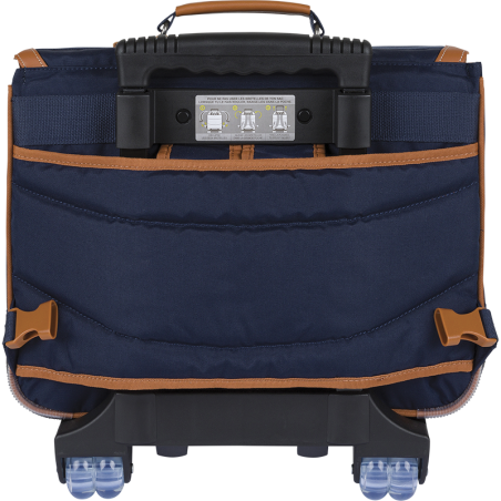 Cartable trolley Camille bleu