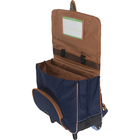 Cartable trolley Camille marine Tann’s - 38 cm