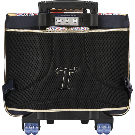 Cartable trolley Antonia bleu