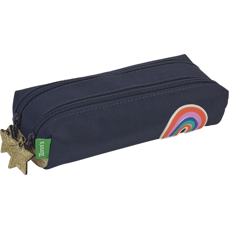 Trousse Leïla marine Tann’s - 21,5 cm
