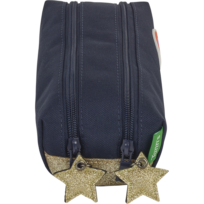 Trousse Leïla marine Tann’s - 21,5 cm