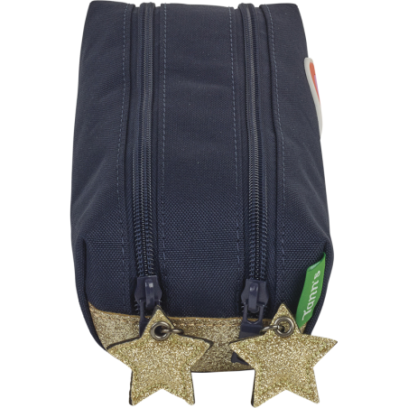 Trousse Leïla marine Tann’s - 21,5 cm
