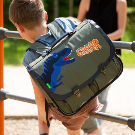 Cartable Oscar kaki