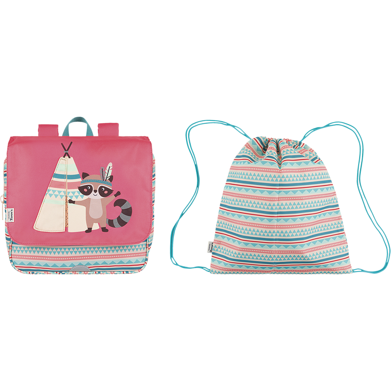 Cartable souple Tipi L'école des Tann's - 29 cm