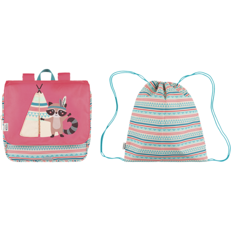 Cartable souple Tipi L'école des Tann's - 29 cm