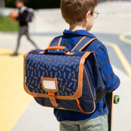 Cartable Pablo bleu