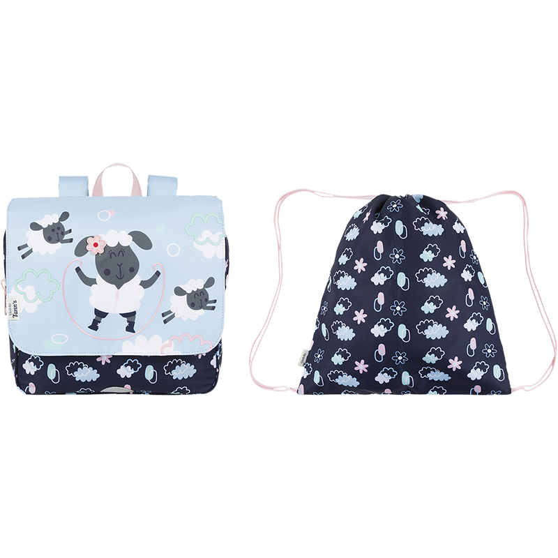 Cartable souple Saute-mouton L'école des Tann's - 29 cm