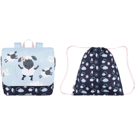 Cartable souple Saute-mouton L'école des Tann's - 29 cm