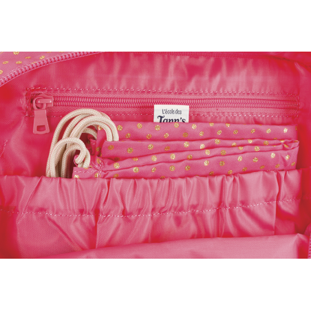 Cartable souple Fleur L'école des Tann's - 29 cm