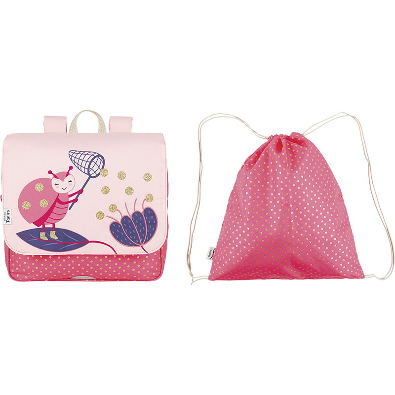 Cartable souple Fleur L'école des Tann's - 29 cm