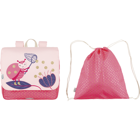 Cartable souple Fleur L'école des Tann's - 29 cm