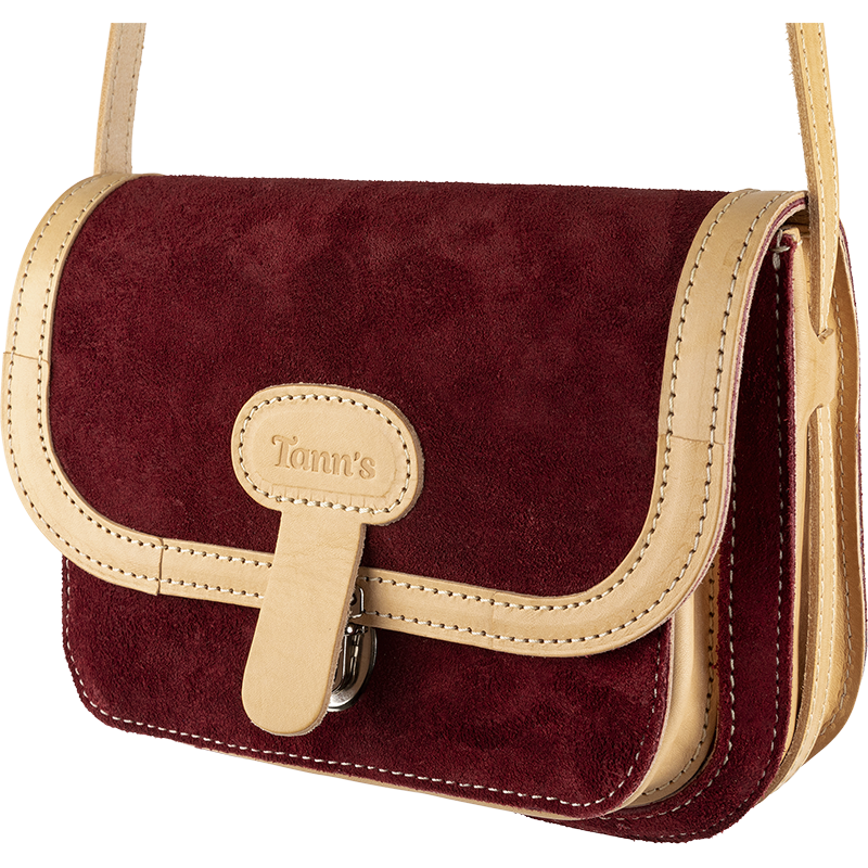 Sac bandoulière Aimé rouge Tann’s - 22,5 cm