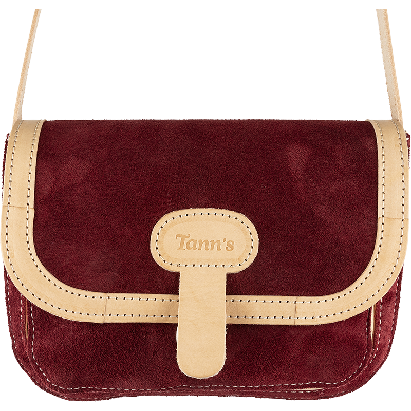 Sac bandoulière Aimé rouge Tann’s - 22,5 cm