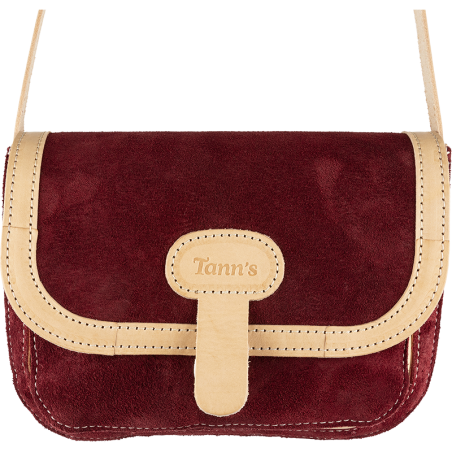 Sac bandoulière Aimé rouge Tann’s - 22,5 cm