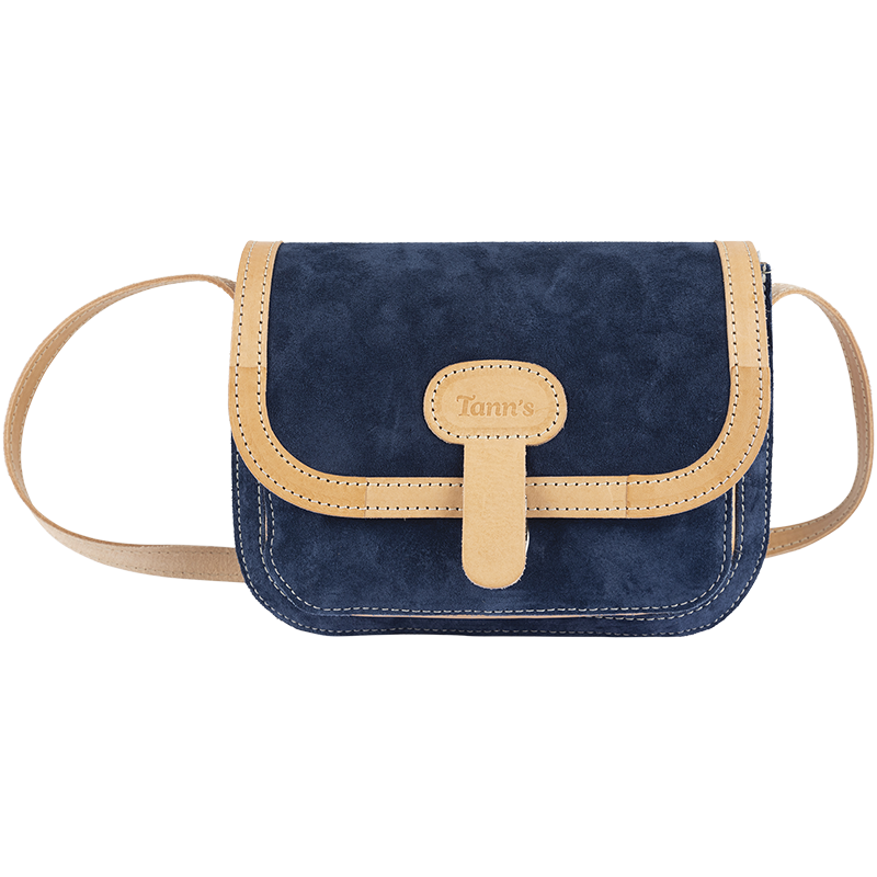 Sac bandoulière Aimé bleu nuit Tann’s - 22,5 cm