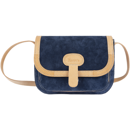 Sac bandoulière Aimé bleu nuit Tann’s - 22,5 cm