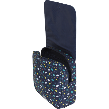 Cartable Souple Maternelle Billy Ecole Des Tann's - 29 Cm, Bleu, Avec Sac Coulissant Offert - Polyester Recyclé, Léger 432g