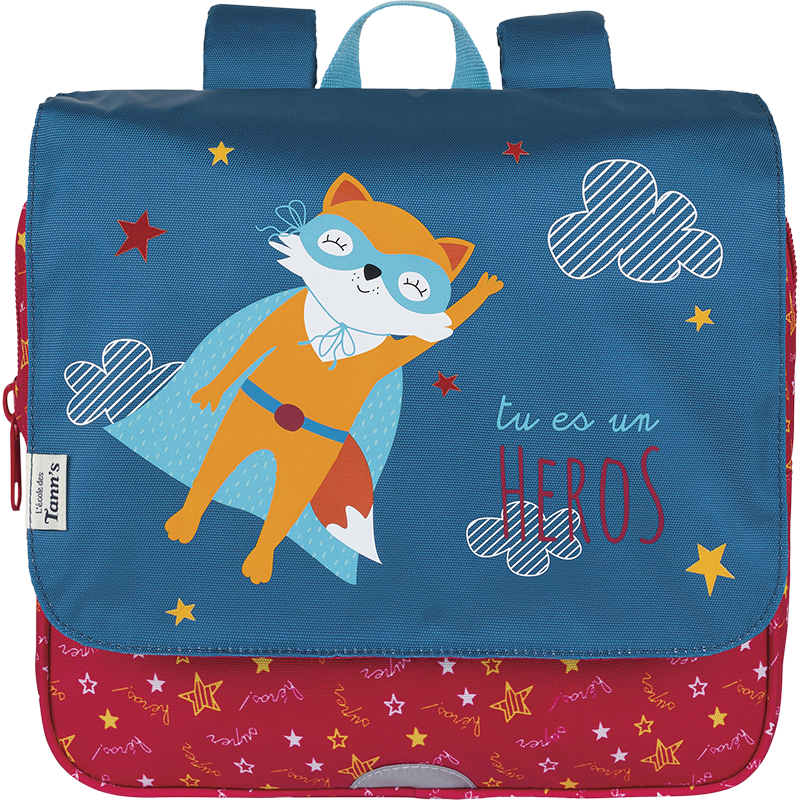 Cartable souple Super-héros L'école des Tann's - 29 cm