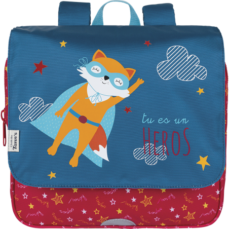 Cartable souple Super-héros L'école des Tann's - 29 cm