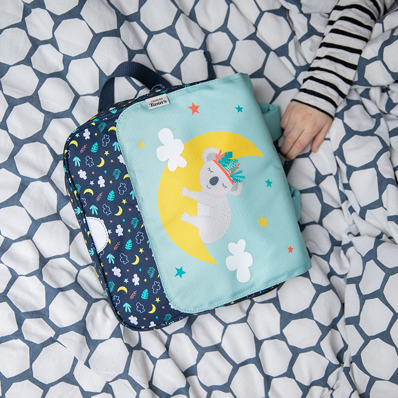 Cartable Souple Maternelle Fleur Rose - Avec Sac Coulissant Offert, Polyester Recyclé, Léger 432g - L'école Des Tann's