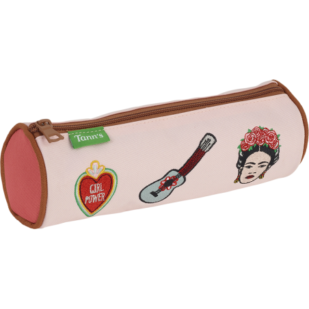 Trousse Adriana rose Tann’s - ronde