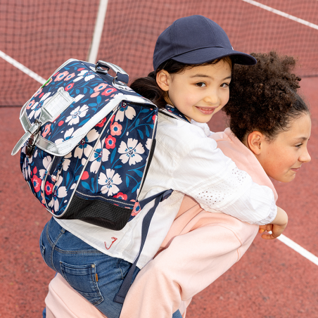 Cartable Floriane multicolore