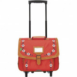 Cartable trolley Andréa rouge