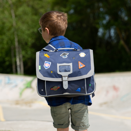 Cartable Elliott bleu