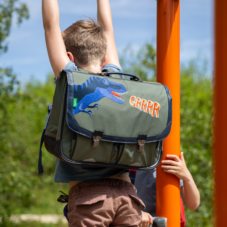 Cartable Oscar kaki Tann’s - 38 cm