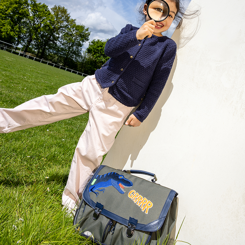 Cartable Oscar kaki Tann’s - 38 cm