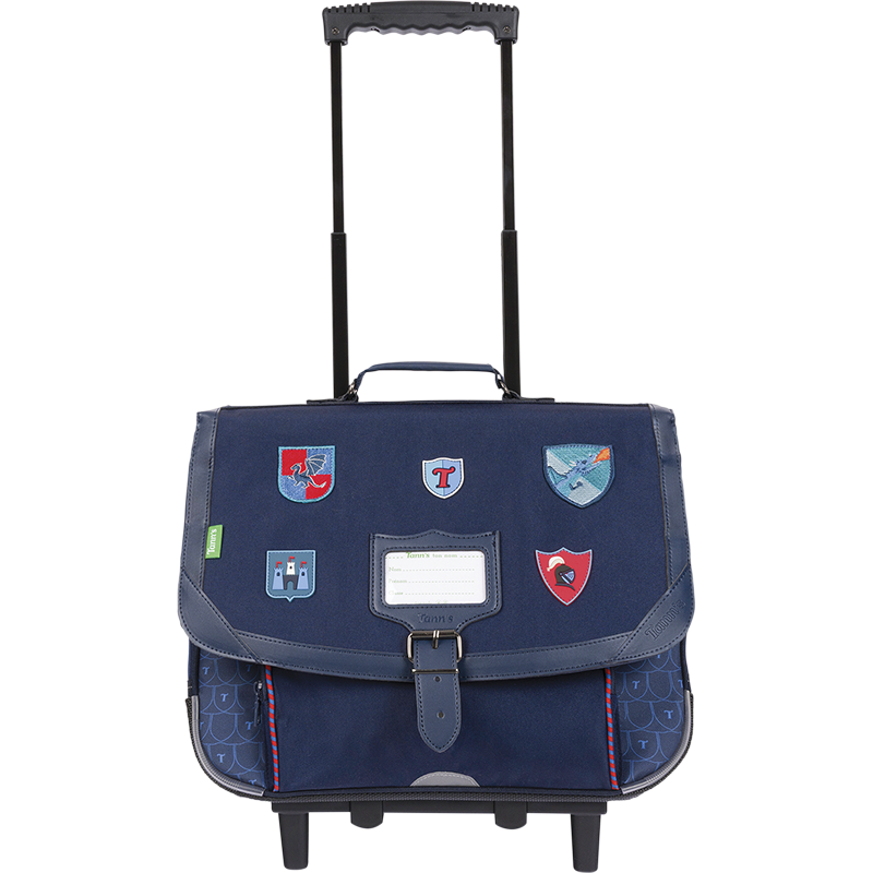 Cartable trolley Lancelot bleu
