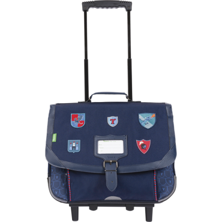 Cartable trolley Lancelot bleu