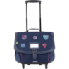 Cartable trolley Lancelot bleu